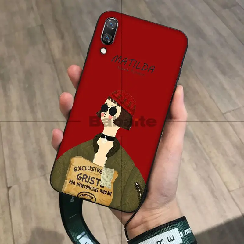 Черный чехол для мобильного телефона Babaite Leon Matilda Natalie Portman Movie Huawei P9 P10 Plus Mate9 10 Mate10