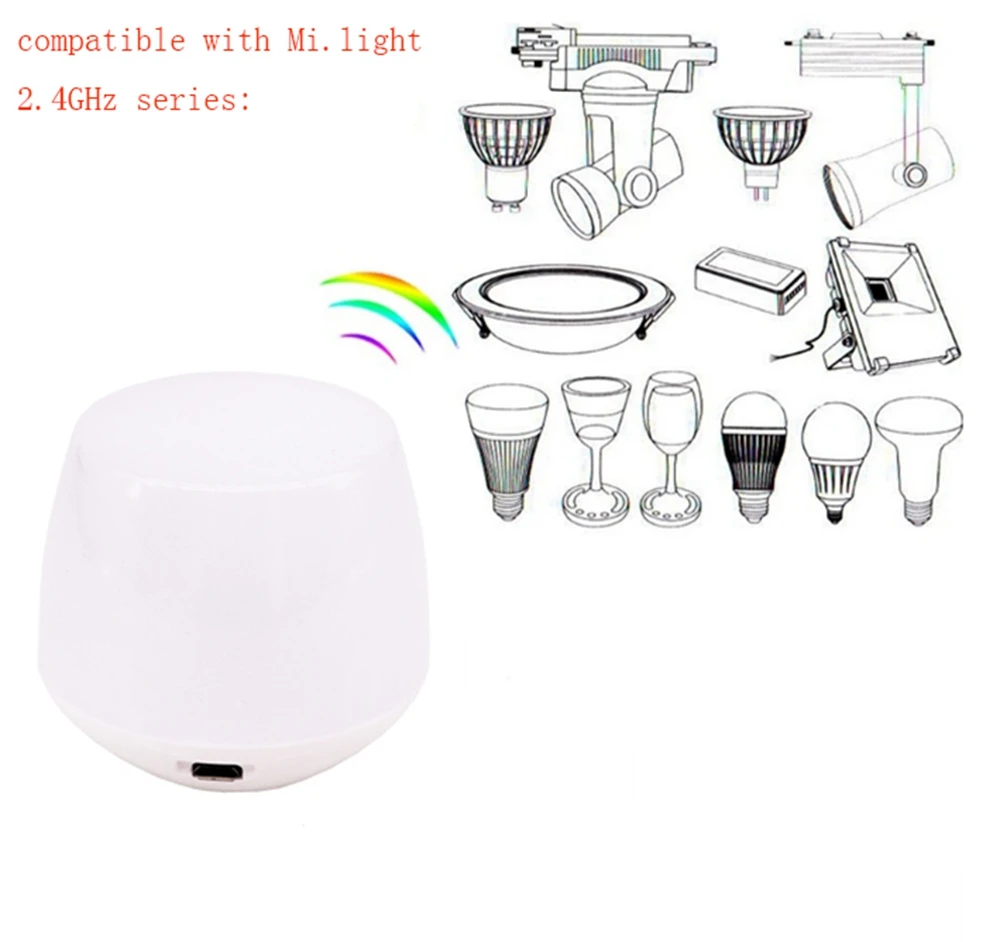 Milight 2 4G E27 9W светодиодные лампы CW WW AC85 265V Беспроводной RF Wifi Ibox и пульт