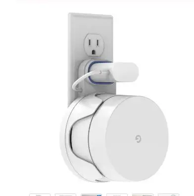 Google WiFi настенный держатель, WiFi крепление Google сетка WiFi система Google WiFi маршрутизатор без грязных проводов винтов - Цвет: 1 pack