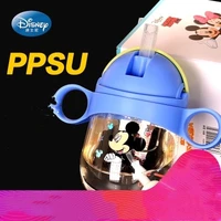 disney baby learn cup ppsu material safety health sippy cup men women baby with handle leak proof anti smashing anti fall cup