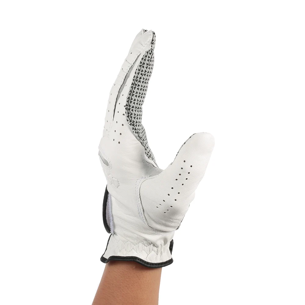 Кожаные мужские перчатки для гольфа левой руки мягкие дышащие из овчины