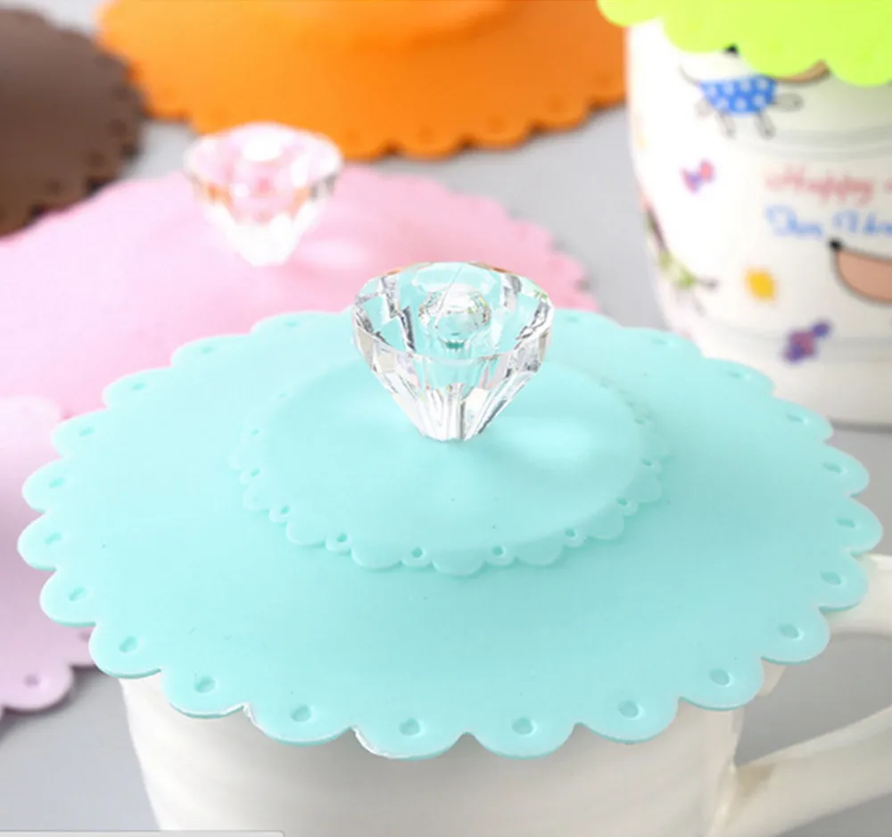 Supreme Diamond крышки герметичная, силиконовая крышка кофейной кружки Крышка всасывания герметичное уплотнение теплоизоляция крышка чашки пыленепроницаемый