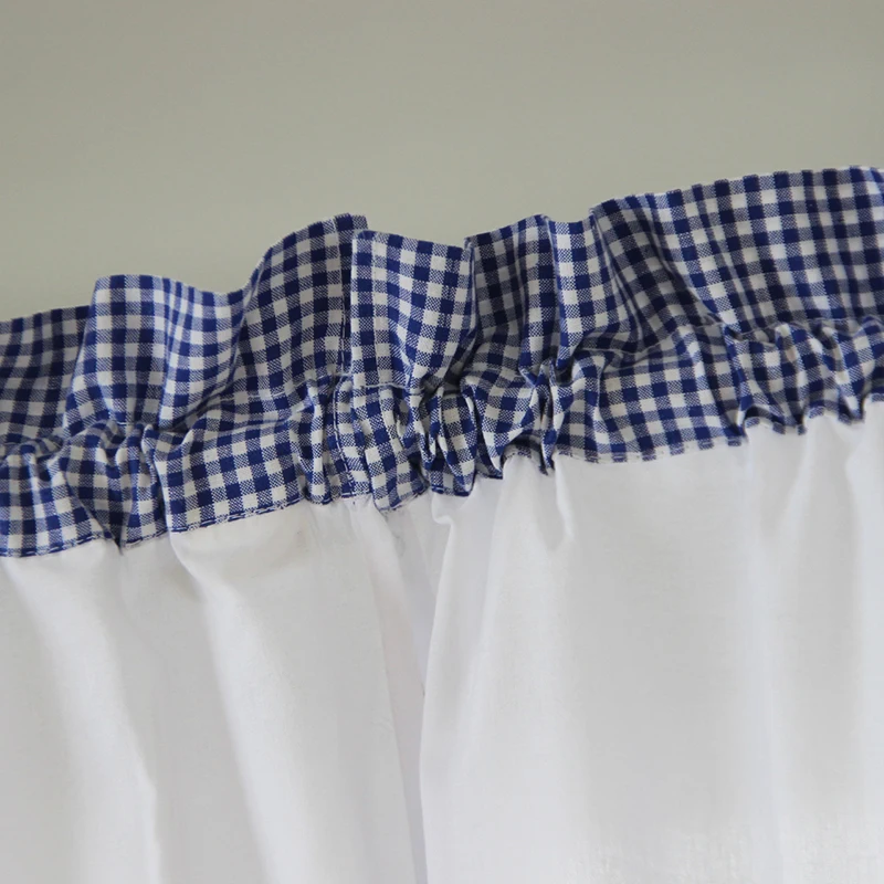 Декоративные кухонные шторы в клетку маленькие панели Новое поступление