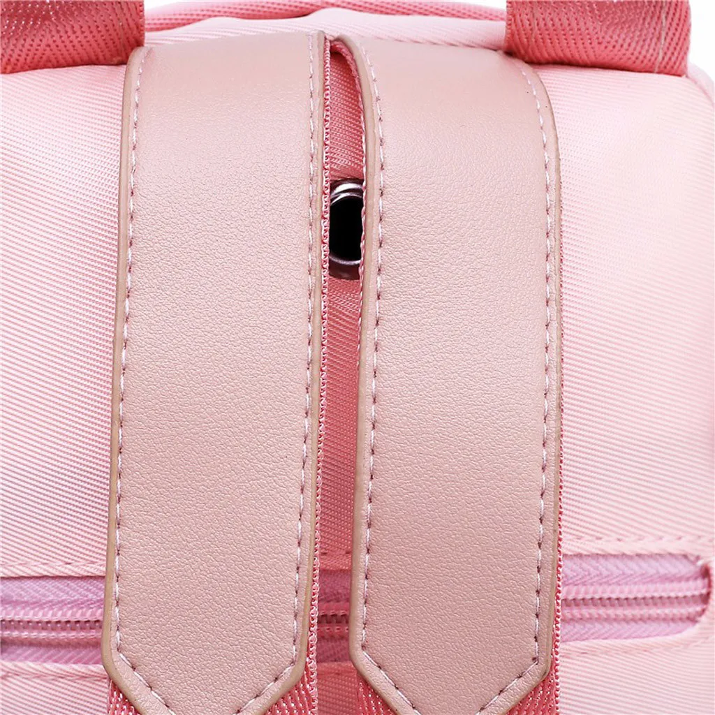 Fashion Women’s Solid Color Fringed Printed Zipper Backpack Fringed printed zipper solid backpack bag June17