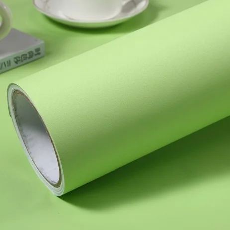 Light Green Декор для гостиной сплошной цвет виниловая настенная бумага Водонепроницаемый самоклеющиеся наклейки на стену шкафы мебель ремонт контактная бумага - Цвет: Light Green