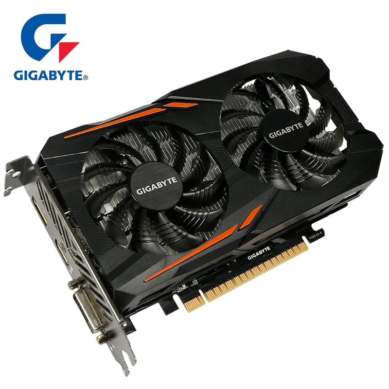 Видеокарта Gigabyte NVIDIA GeForce GTX 1050 Ti OC 4G интегрирована с 4 Гб памяти GDDR5 128 бит Поддержка