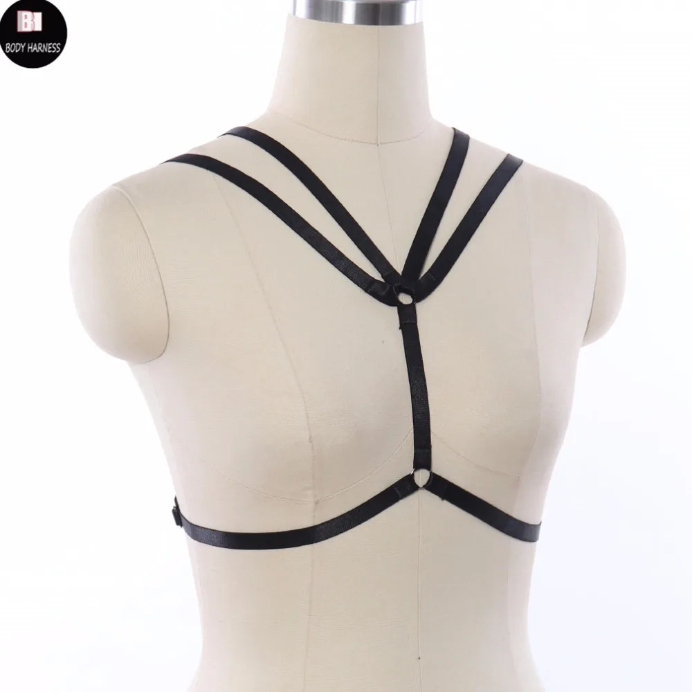 Женский черный жгут гот Регулируемый привязной ремень фестиваль одежда в стиле