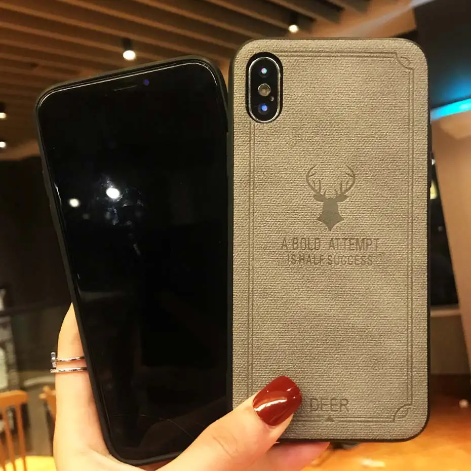 Business Leather Phone Case For iPhone X 7 8 6 6S Plus Simple Pattern iPhoneX Back Cover Thin Coque |
