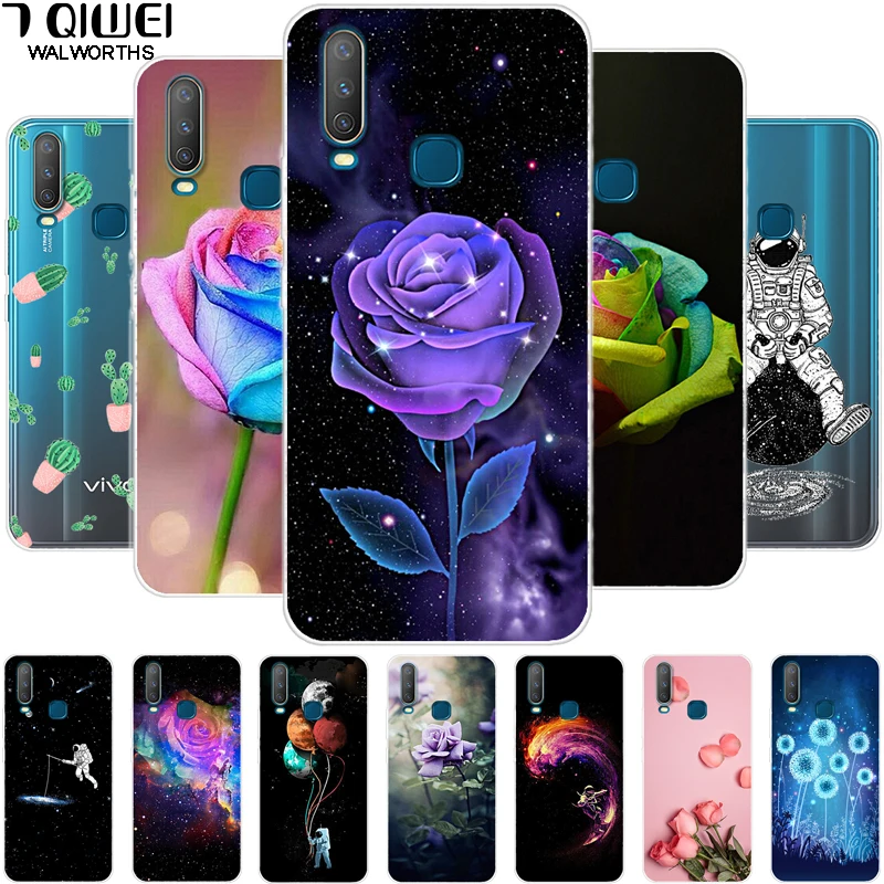 ДЛЯ VIVO Y12 чехол силиконовый чехол для телефона для VIVO Y15 задняя крышка прозрачный мягкий ТПУ для VIVO Y17 Y12 Y 12 15 VIVOY12 VIVOY15 17 чехол