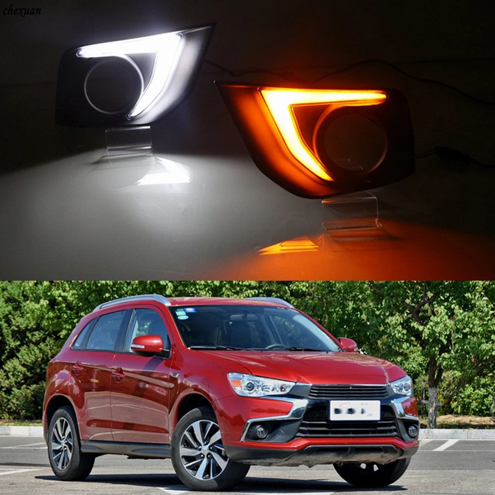 Светодиодные дневные ходовые огни для Mitsubishi Outlander Sport ASX RVR 2016 2017 2018 2019 DRL