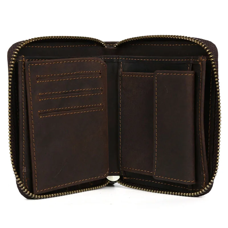 TIDING мужской кошелек из натуральной кожи держатель для кредитных карт модный