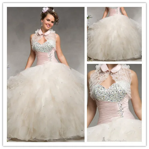 Люкс бисероплетение кристалл принцесса пышное платье красочный vestido 15 anos Quinceanera