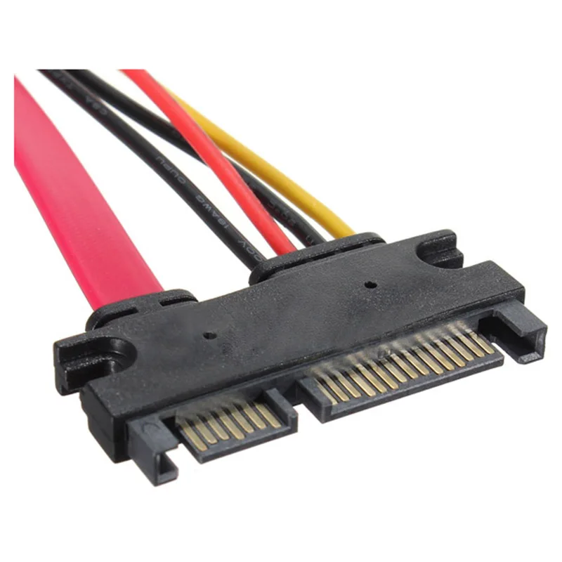 SCLS 30 см кабель для передачи данных SATA M/F 22P 7 + 15 pin|extension cable|cable malemale cable |