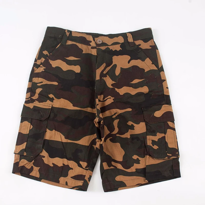Мужские облегающие шорты камуфляжные Короткие штаны мужские с несколькими