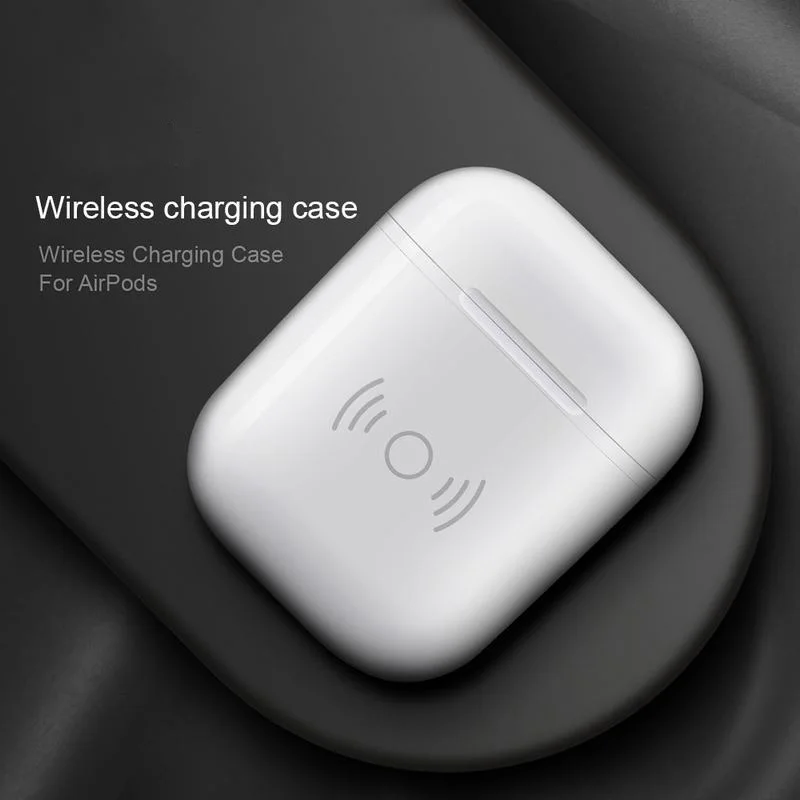 Ascromy беспроводной зарядный чехол, защитный чехол для Apple Airpods Airpower, зарядная коробка, Qi Стандартный адаптер зарядного устройства