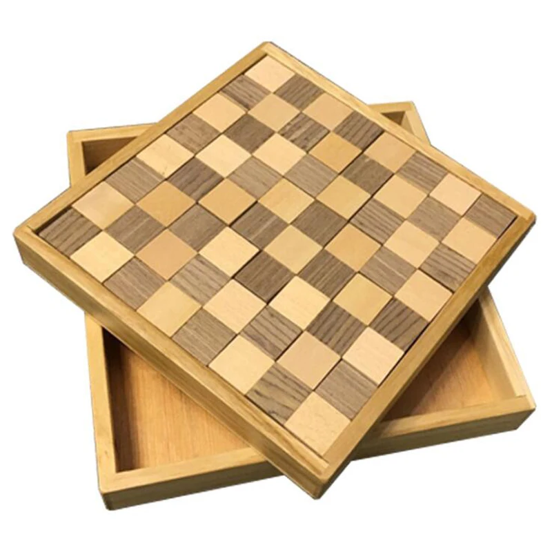 Деревянная черно-белая головоломка Классическая игрушка мозги Объемные