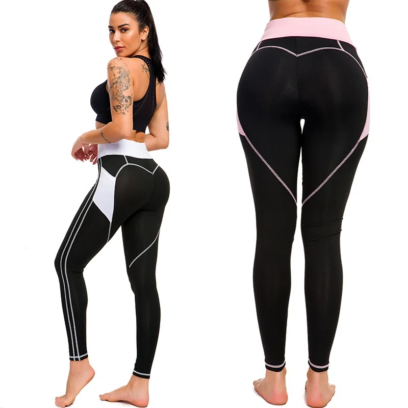High Waist push up Yoga Pants Fitness Heart Shape leggings women yoga compression pants legging 2019 power flex leg | Спорт и