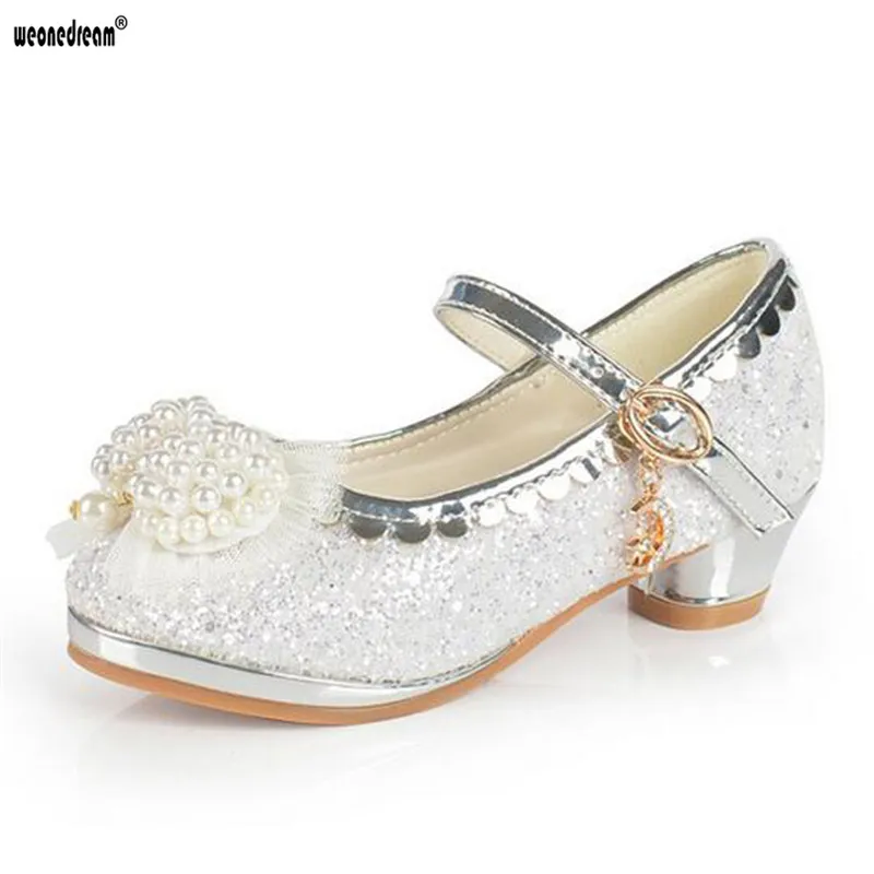 WEONEDREAM/Детские сандалии принцессы для девочек детская Свадебная обувь модельные