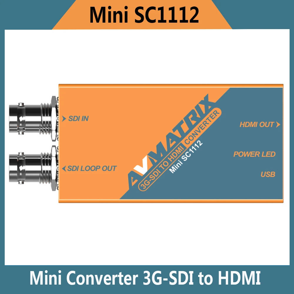 Горячая мини SC1112 Lilliput 3g 1080p HD SDI в HDMI Мини конвертер, Avmatrix 1080i вещательный конвертер