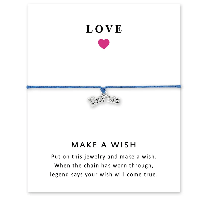 Silver Dance Bracelets Adjustable Wish Card For Women Men Friendship Gift With | Украшения и аксессуары