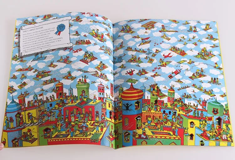 6 шт Большой размер А4 английские книги где Где Where's Wally: дети наблюдения видения будут найти головоломки подарок для детей детство