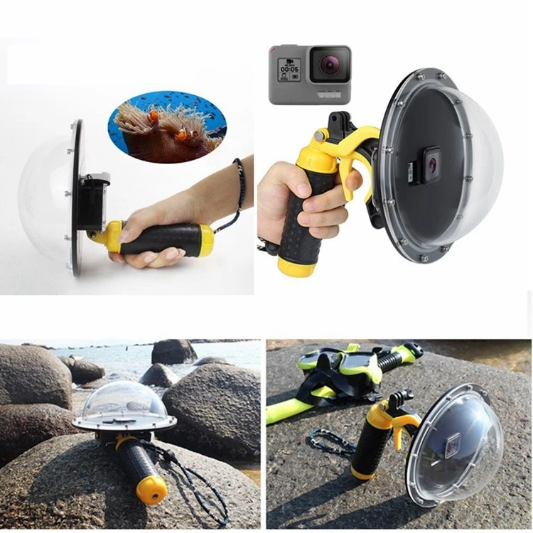 Для Go pro Hero 7 черный корпус для подводной съемки крышка объектива со стабилизатором затвора для Gopro Hero 6 5 купол порт аксессуары