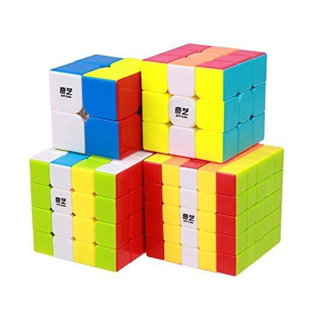 QIYI 2x2 3x3 4x4 5x5 набор магический куб быстрый ультра Гладкий кубар Рубик на скорость