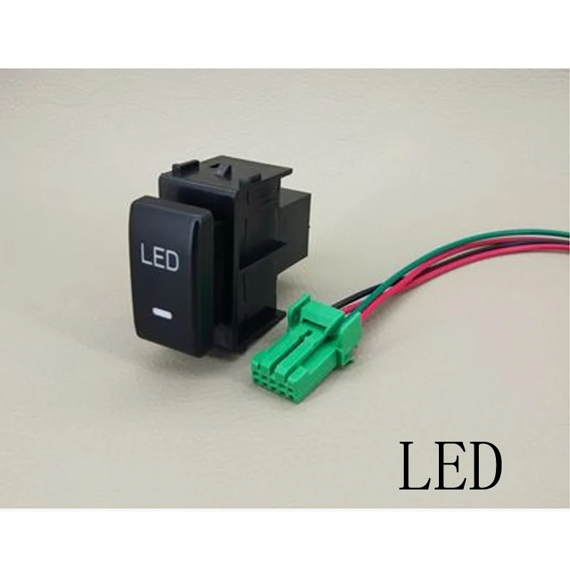 LED Светодиодный светильник для тумана, радар, датчик парковки, камера, регистратор, вентилятор для монитора, крышка багажника, кнопка включения, провод для Nissan MURANO 2011-13 370Z - Цвет: LED