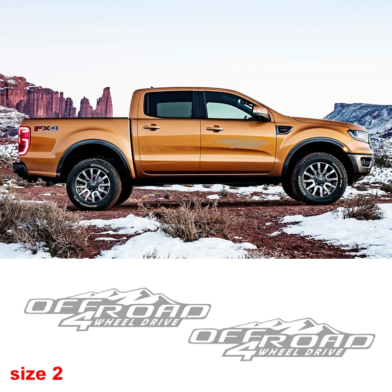 Виниловая наклейка для спортивного внедорожника 4X4 горный привод графическая Ford