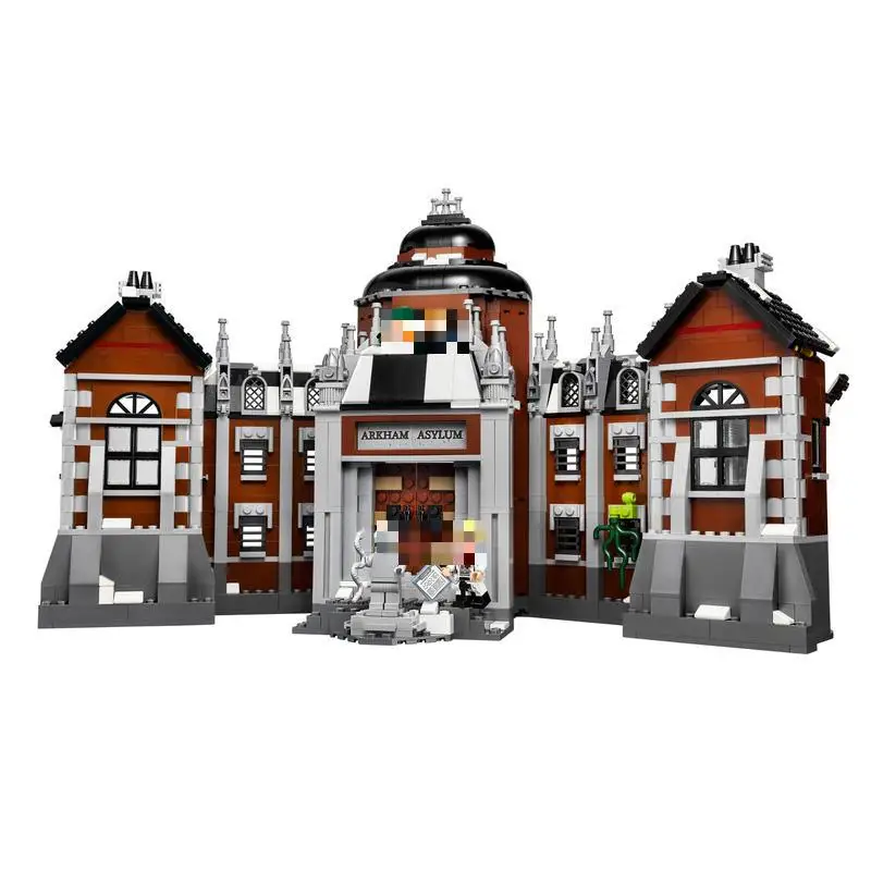 1628 шт. супергероев фильм блоки Arkham Asylum подарок игрушки строительные Кирпич совместимые с LegoINGlys Бэтмен|block