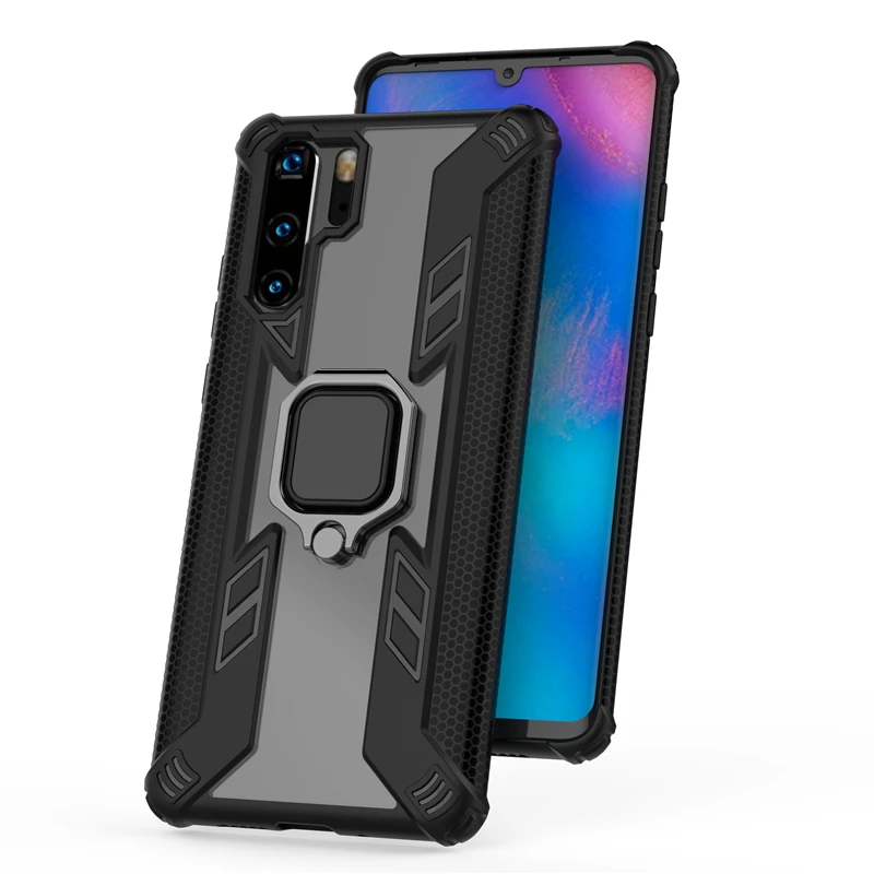 Для Huawei Y9 Y7 Y6 P Smart 2019 V20 Enjoy 9 Plus Honor 10i 20 Predator Heavy Military Anti-Drop Ring Stand PC TPU чехол |
