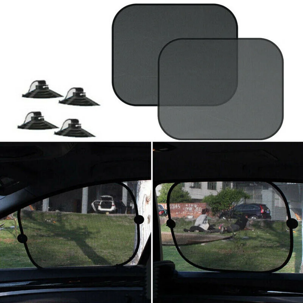 1 пара заднее стекло автомобиля солнцезащитный козырек на зеркало Сетчатое покрытие Солнцезащитная УФ
