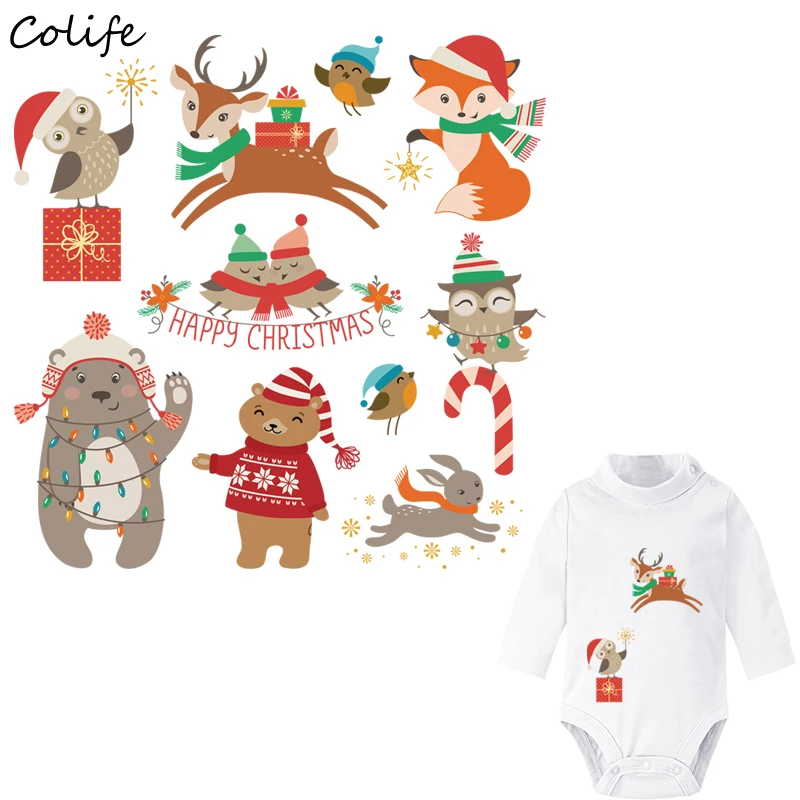 Лесные животные заплатки Аксессуары Сделай Сам одежда украшение моющийся принт