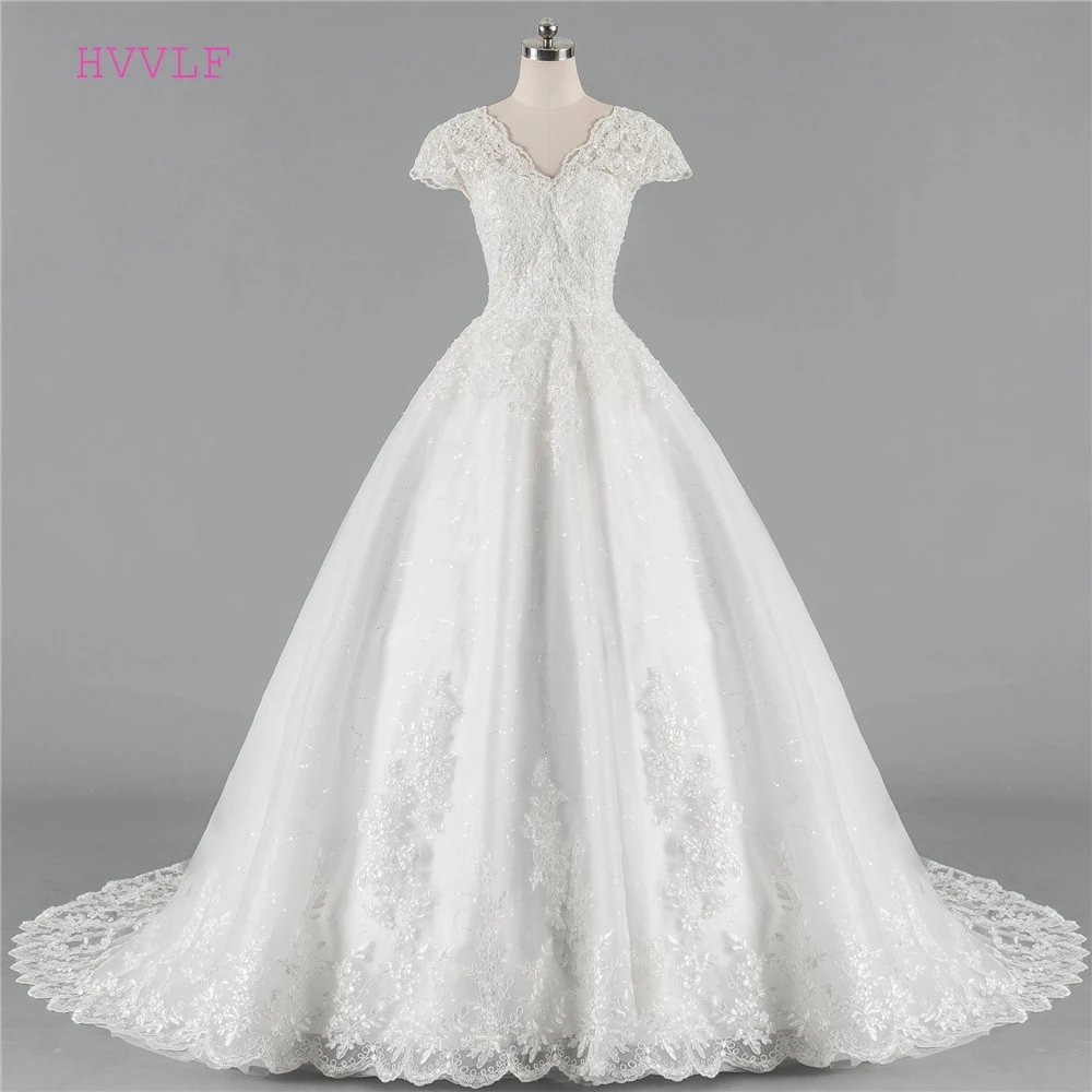 

Реальное фото Свадебные платья бальное платье с короткими рукавами фатиновая аппликация женское свадебное платье Vestido De Noiva свадебное плат...