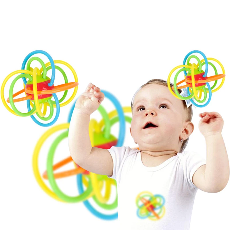 1 шт. детская пластиковая игрушка погремушка колокольчик|Интерактивные игрушки