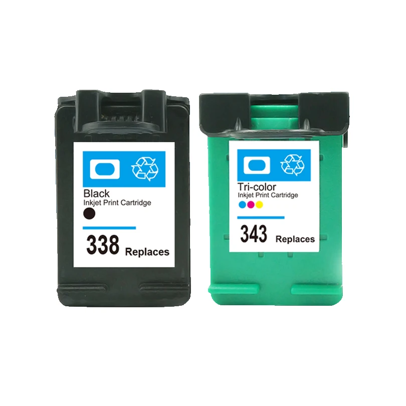 Новинка 2020 года 4 шт. совместим с Φ 338 343 Deskjet 6540 460c 1510 1500 для HP343 338|printers ink cartridges|cartridge