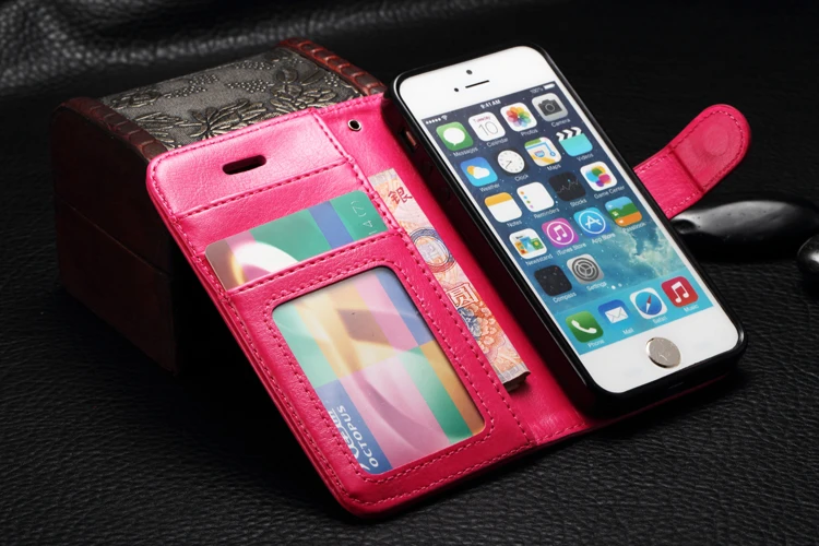 Чехол с откидной крышкой для iphone X Xs max Xr 8, 7, 6, 6 S, Plus, 5, 5S SE Роскошный чехол-портмоне в ретро-стиле чехол кожаный Силиконовый ТПУ Корпус сумка чистый Чехол-держатель с Etui