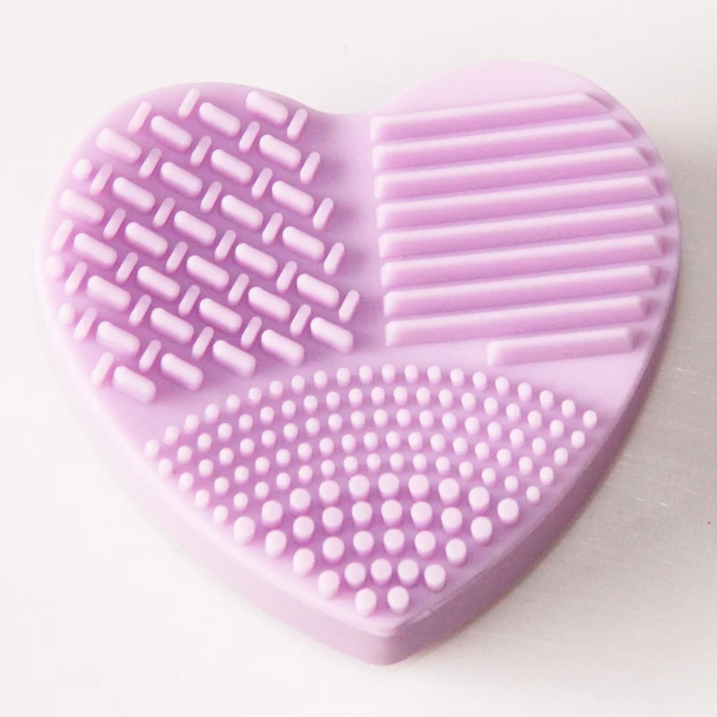 Portable Heart Shape Clean Make up Brushes Wash Silicone Glove Scrubber Board Cosmetic Cleaning Tools for Makeup | Дом и сад