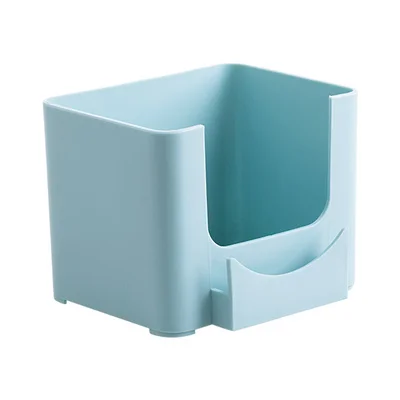 Blue Органайзер для макияжа, полка для ванной, косметический Органайзер, маска для очищения лица, держатель для мобильного телефона, настенный подвес для ванной комнаты - Цвет: Blue