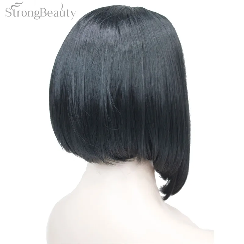 StrongBeauty половина женские 3/4 парик с оголовьем прямые синтетические монолитные волосы женские парики 10 цветов
