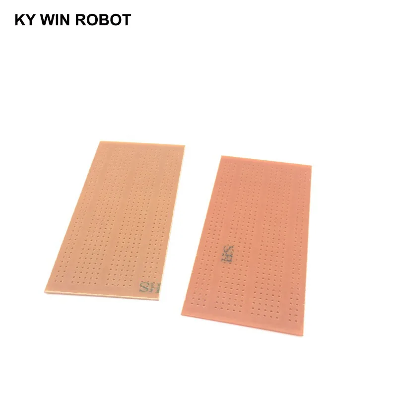 2 шт./лот DIY Прототип бумага PCB Универсальный Эксперимент Матрица платы два отверстия три подключенных отверстия пять отверстий 5x10 см