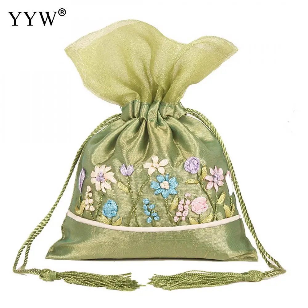 Хлопковые мешочки для ювелирных изделий YYW с кулиской саше подарочный пакет