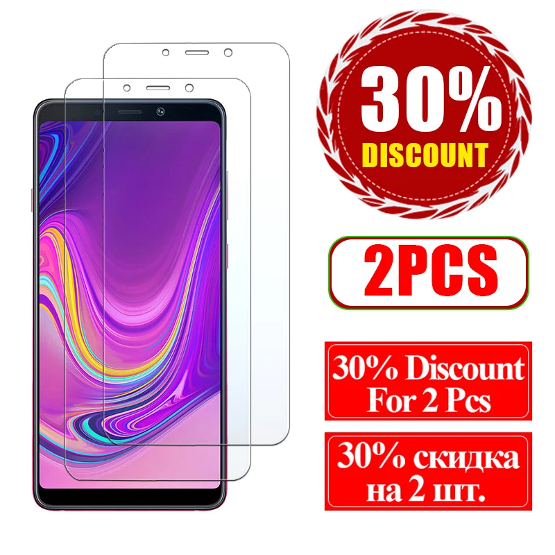 Защитное стекло для Samsung Galaxy A8 Plus A9 A7 2018 защитная пленка экрана sansung Sheet tremp A730F A750