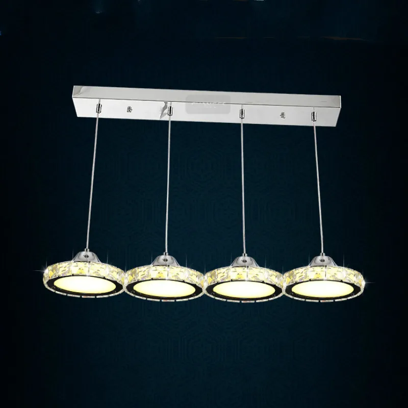 

Modern pendant light LED dining room lamp 4 crystal living room bar room lamp ZP4151038