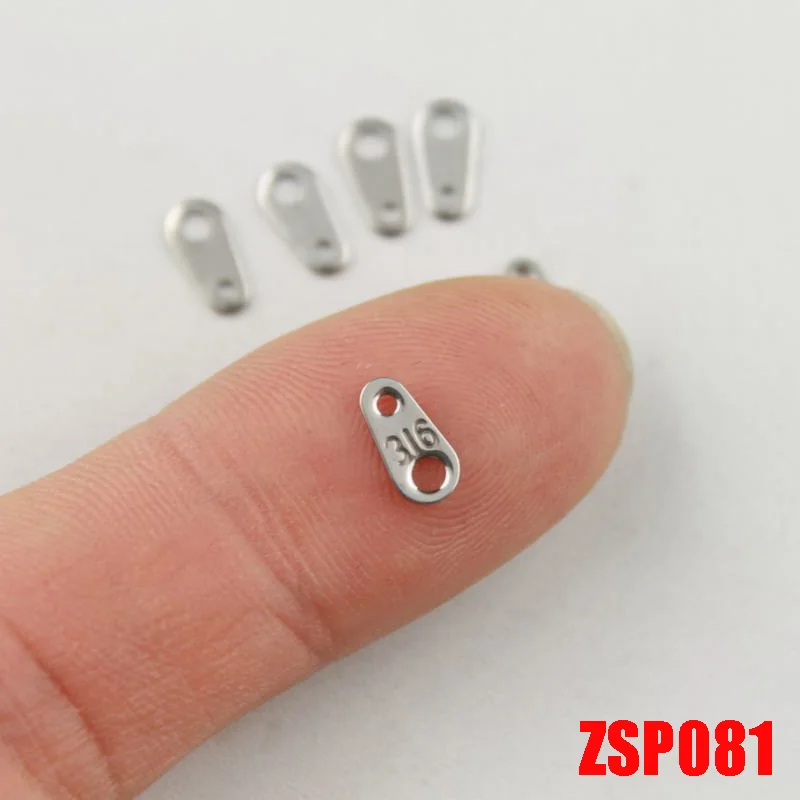 Одностороннее ожерелье марки &quot316&quot из нержавеющей стали этикетки браслет