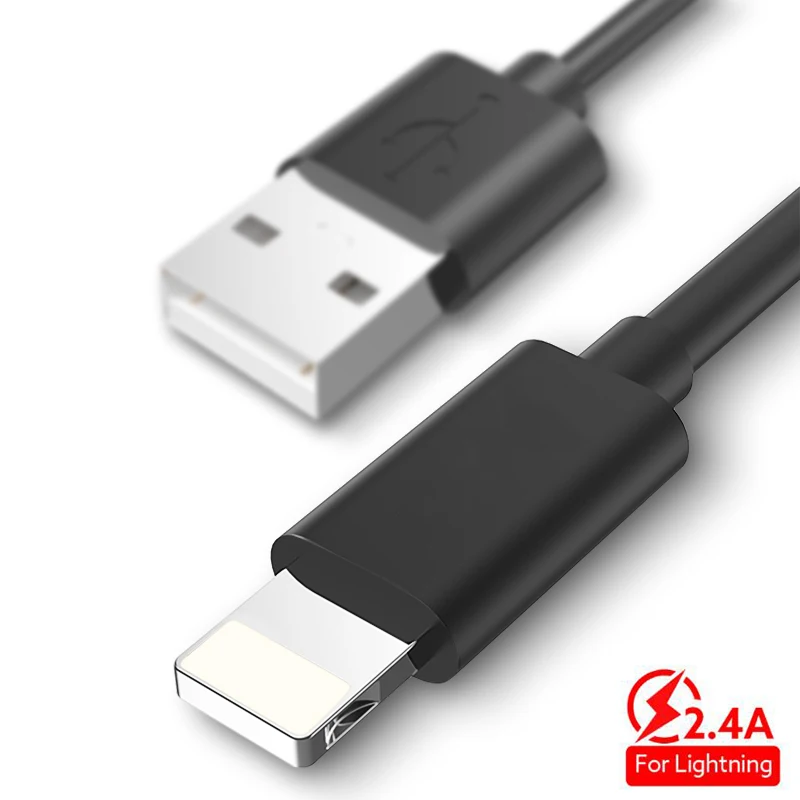 ROCK USB кабель для iPhone 8 7 6 plus 6s 5 5S se X ipad 2 mini 4 A 1 м быстрой зарядки синхронизации