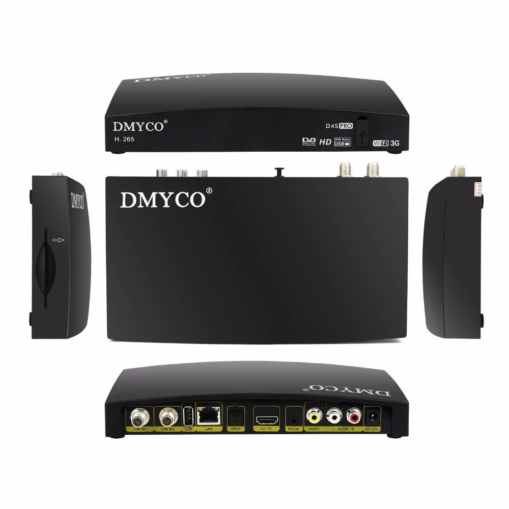 D4SPRO для Европы цифровой спутниковый ресивер HD 1080P двойной тюнер DVB S2 код рецептора