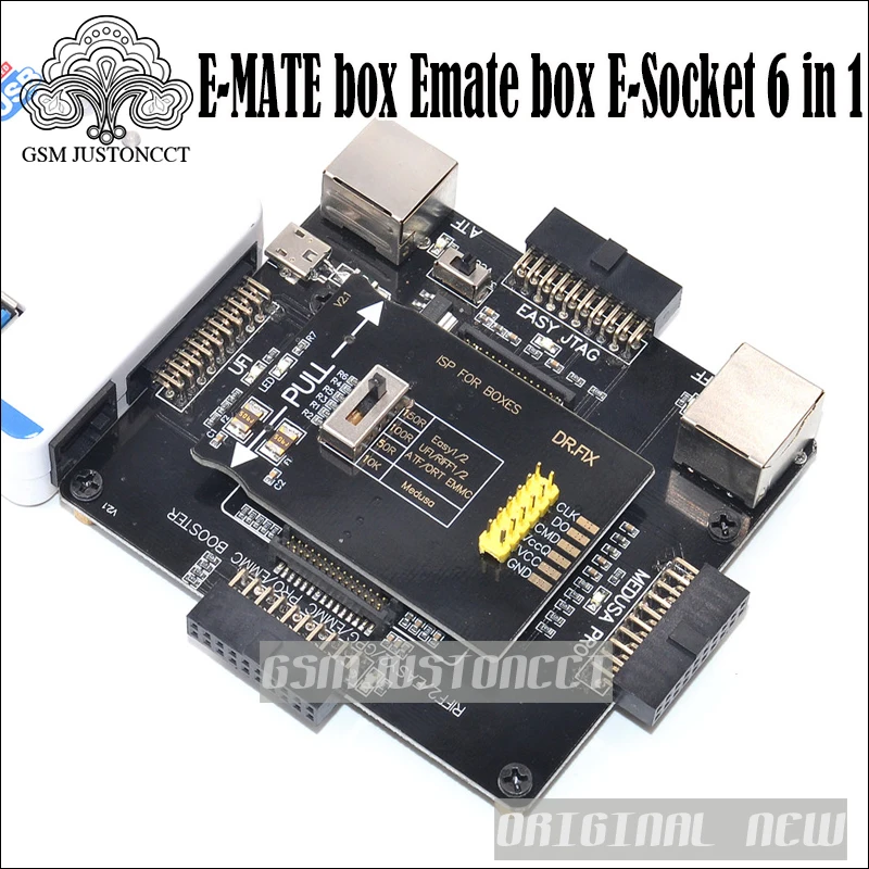 E MATE box Emate Socket 6 в 1 без сварки BGA169E BGA162 BGA221 поддержка Medusa Pro /UFI/ATF/легкий JTAG Plug/RIFF