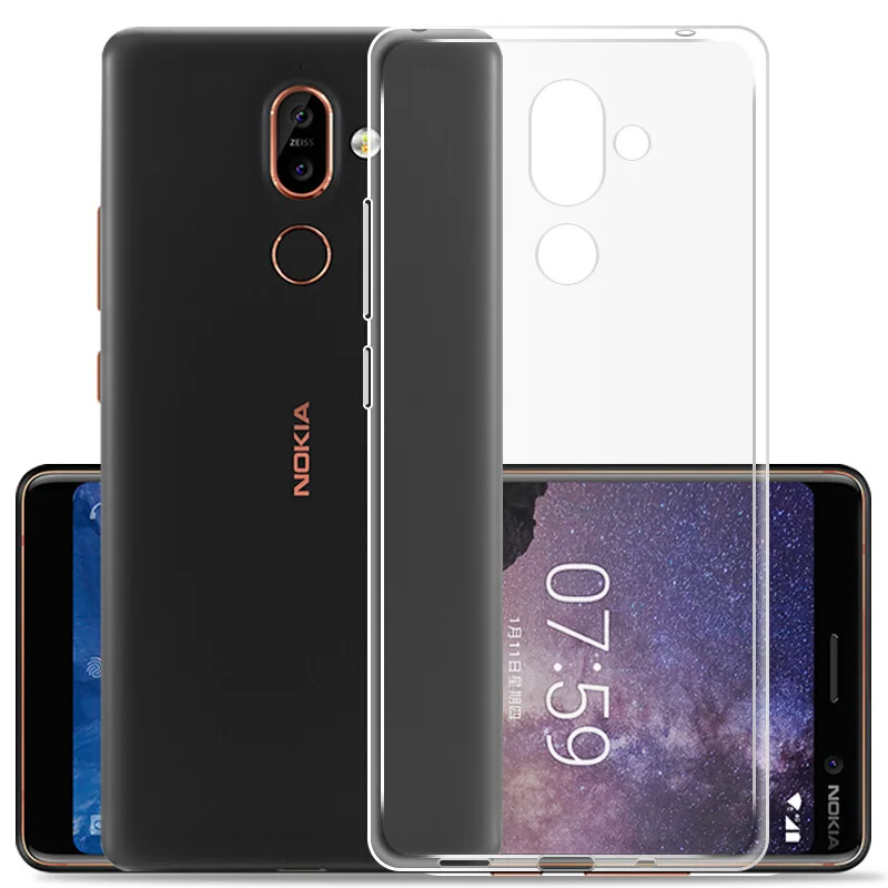 Чехол для Nokia 1 2 3 5 6 2018 7 Plus 8 9 прозрачный чехол из тпу силиконовый мягкий гелевый