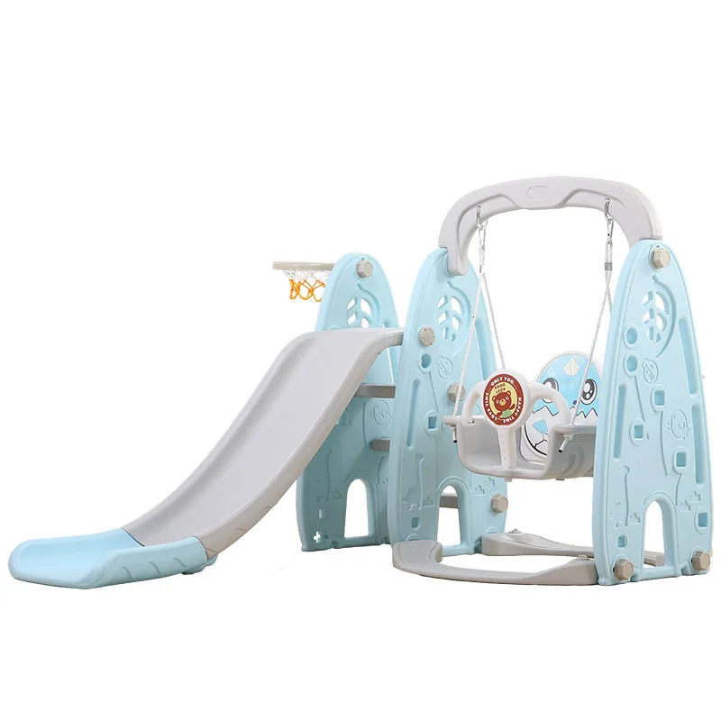 

Slide children indoor home kindergarten baby outdoor plastic multi-function slide swing 3 in 1 combination